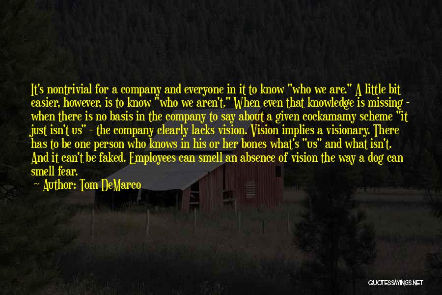 The Smell Of Fear Quotes By Tom DeMarco