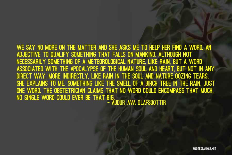 The Smell Of The Rain Quotes By Audur Ava Olafsdottir The Smell Of The Rain Quotes By Audur Ava Olafsdottir