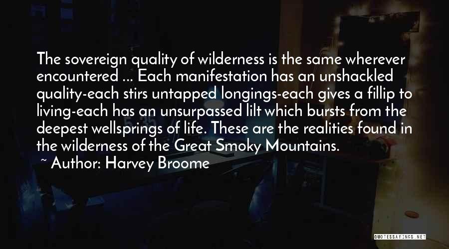 The Smoky Mountains Quotes By Harvey Broome