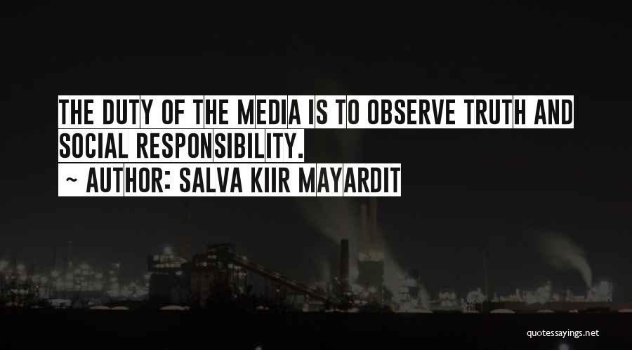 The Social Media Quotes By Salva Kiir Mayardit