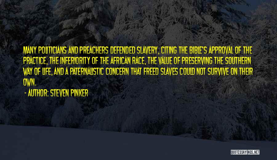 The Southern Way Of Life Quotes By Steven Pinker