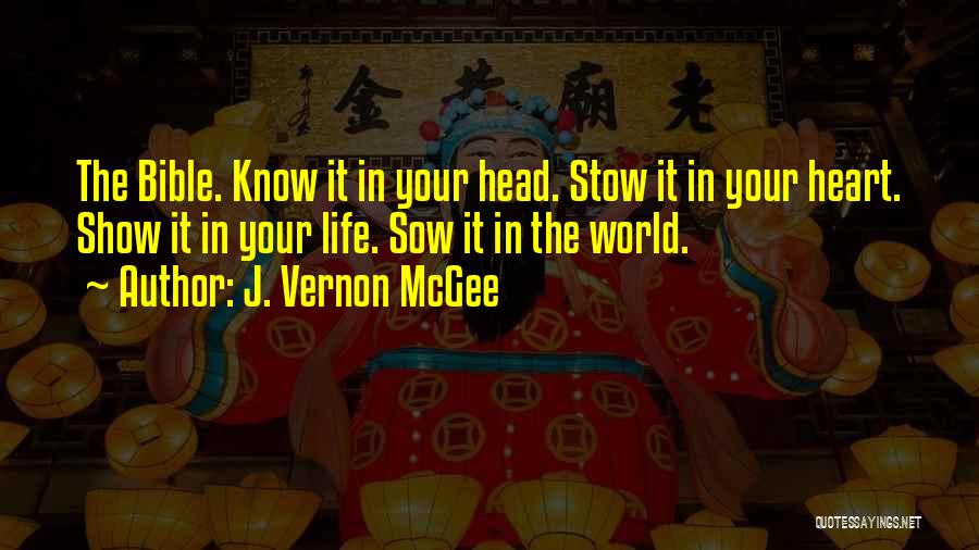 The Sow's Head Quotes By J. Vernon McGee