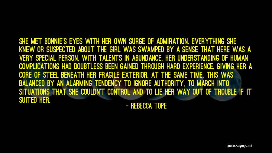 The Special Girl Quotes By Rebecca Tope