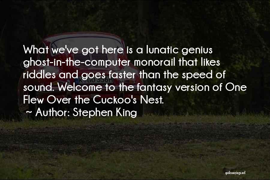 The Speed Of Sound Quotes By Stephen King