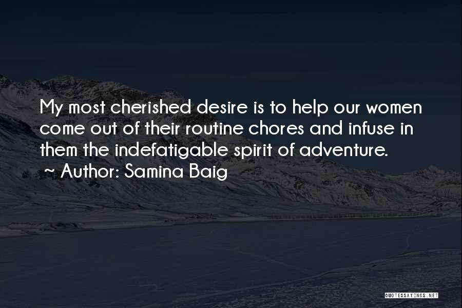 The Spirit Of Adventure Quotes By Samina Baig