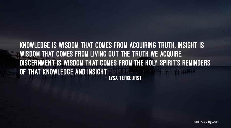 The Spirit Of Discernment Quotes By Lysa TerKeurst