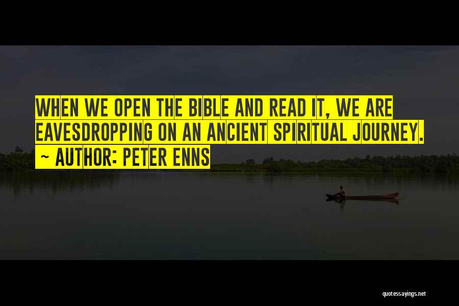 The Spiritual Journey Quotes By Peter Enns