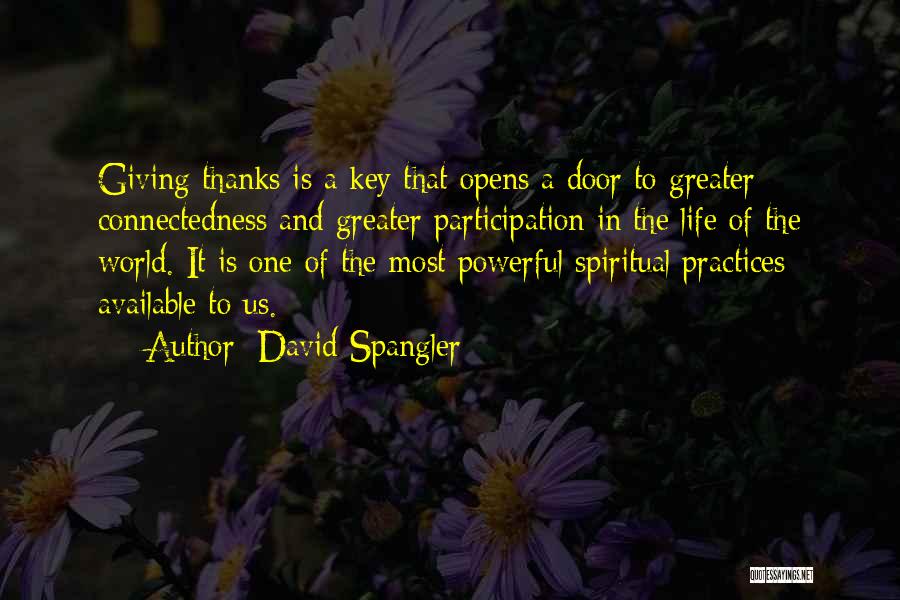 The Spiritual World Quotes By David Spangler