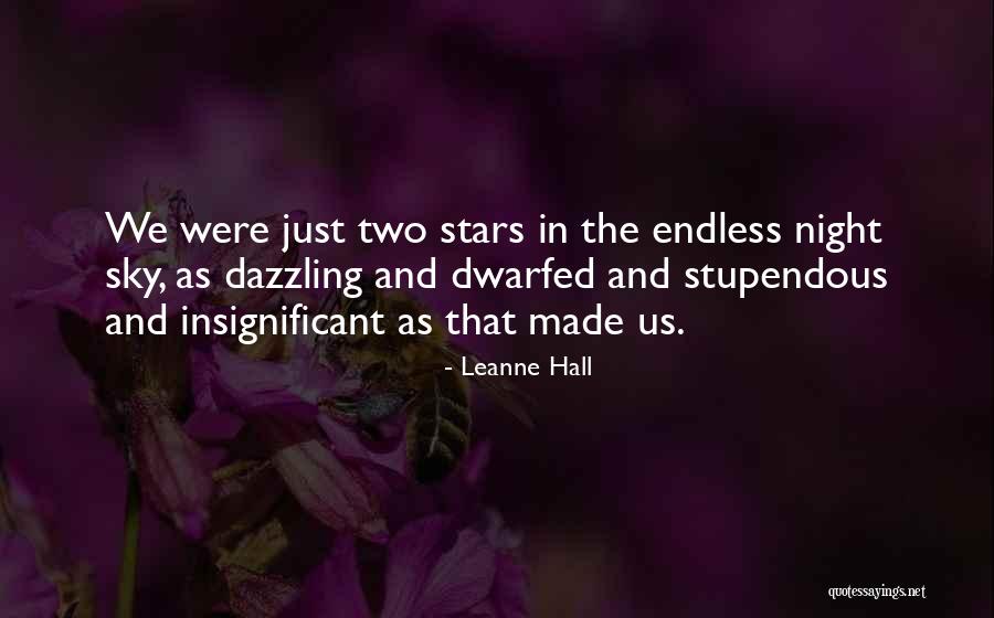 The Stars In The Night Sky Quotes By Leanne Hall