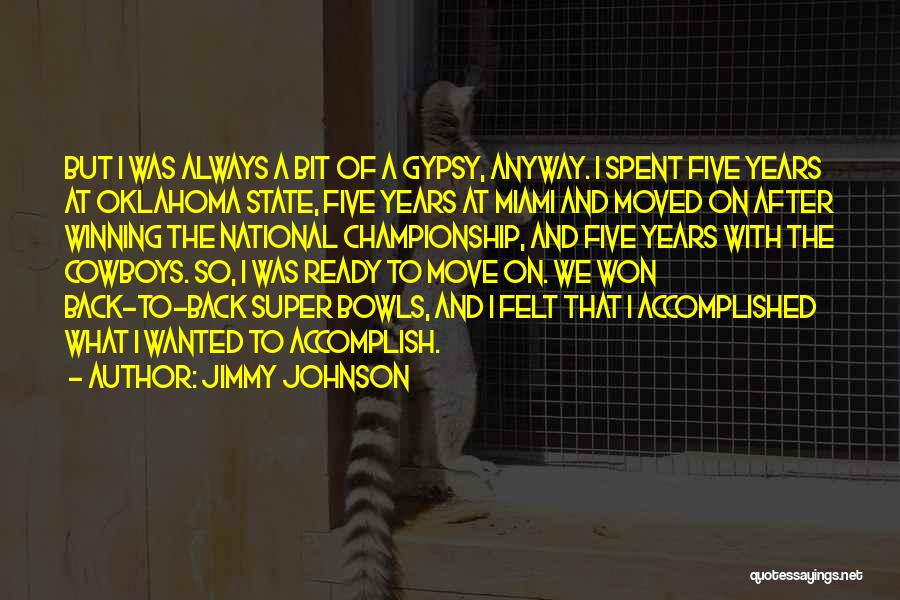 The State Of Oklahoma Quotes By Jimmy Johnson