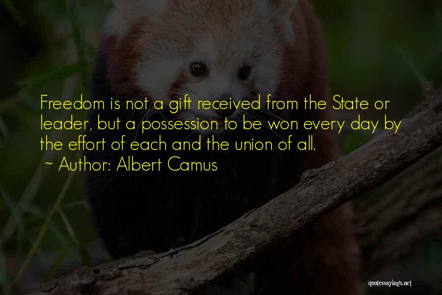 The State Of The Union Quotes By Albert Camus