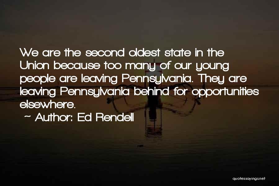 The State Of The Union Quotes By Ed Rendell