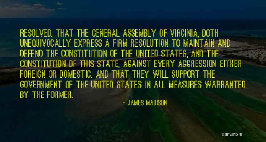 The State Of Virginia Quotes By James Madison