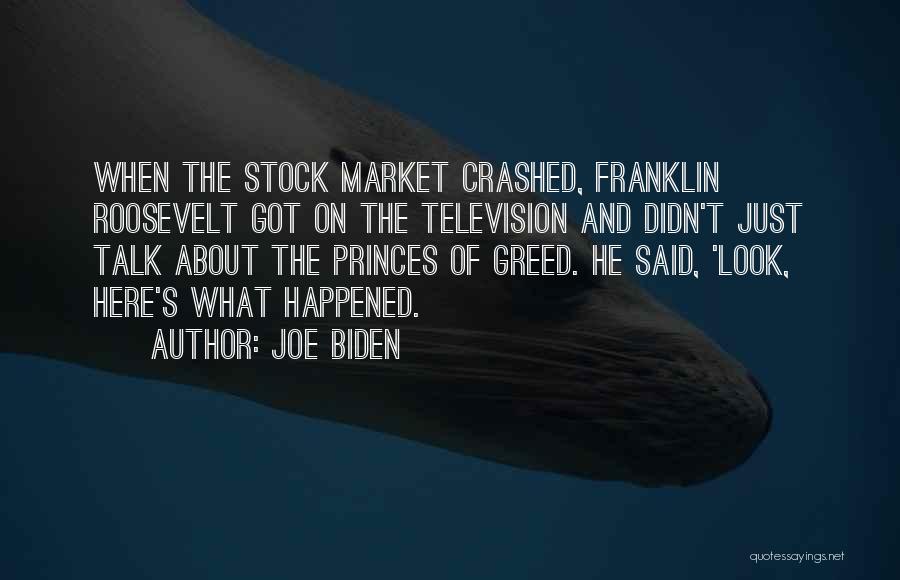 The Stock Market Quotes By Joe Biden