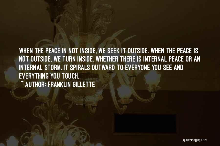 The Storm Inside Quotes By Franklin Gillette