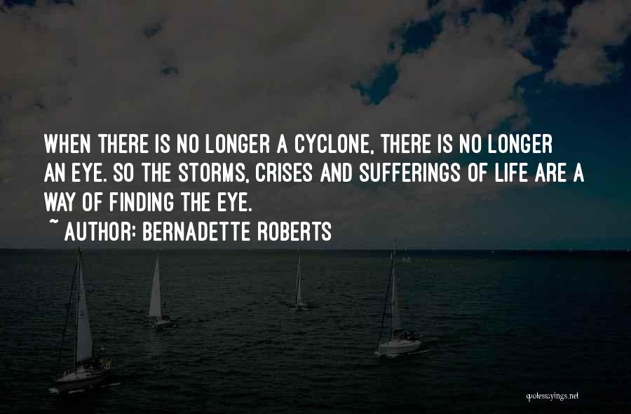 The Storms Of Life Quotes By Bernadette Roberts