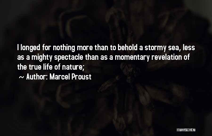 The Stormy Sea Quotes By Marcel Proust