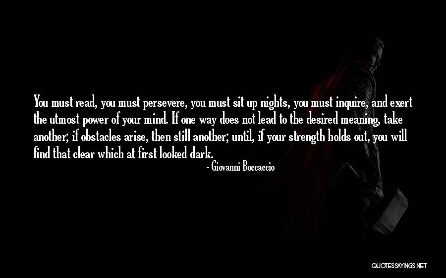 The Strength Of The Mind Quotes By Giovanni Boccaccio