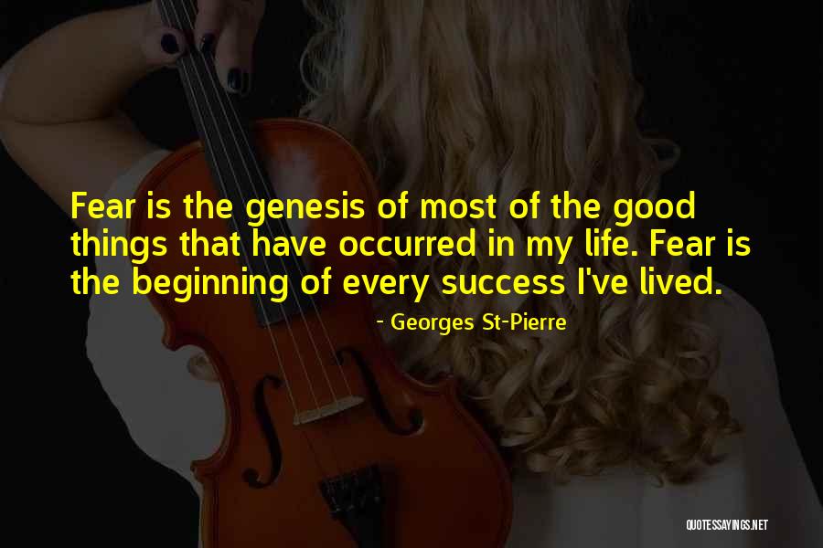 The Success Of Life Quotes By Georges St-Pierre