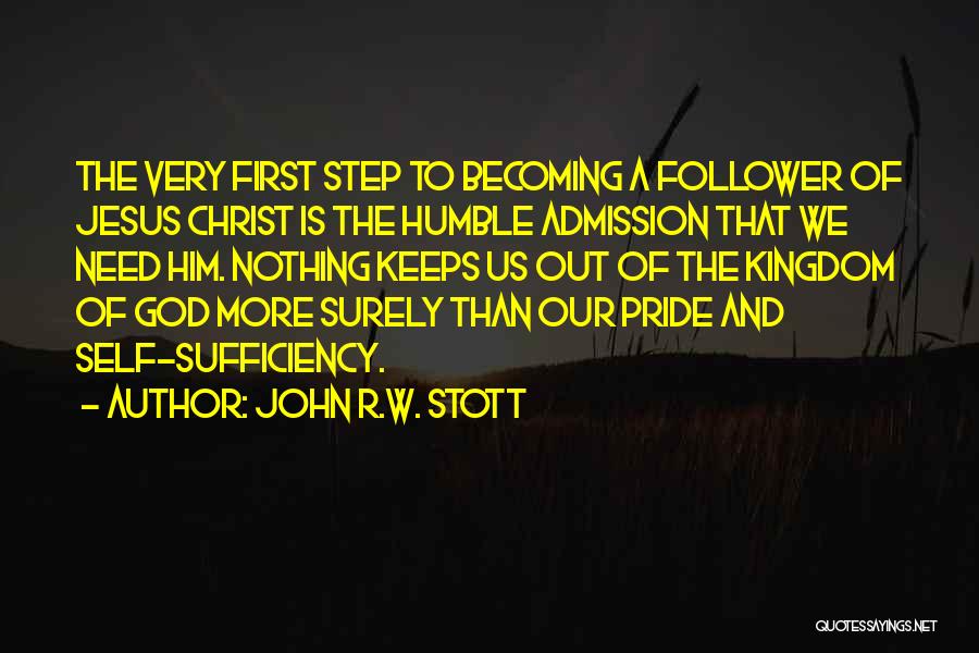 The Sufficiency Of Christ Quotes By John R.W. Stott