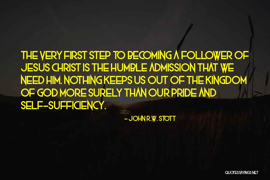 The Sufficiency Of Christ Quotes By John R.W. Stott