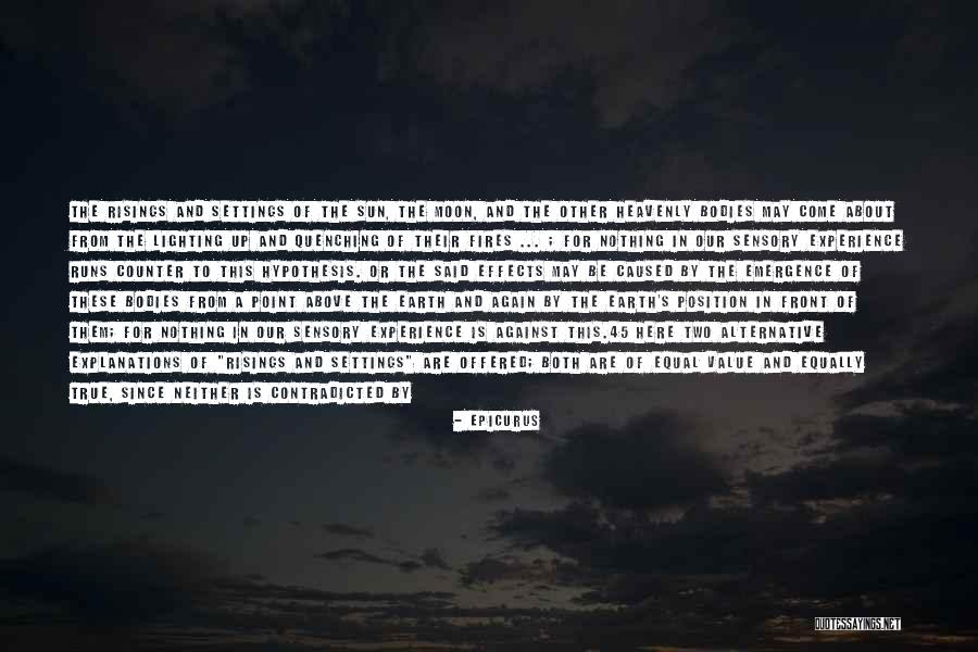 The Sun And Moon Quotes By Epicurus