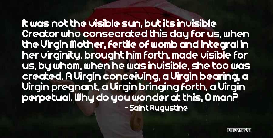 The Sun Created You Quotes By Saint Augustine The Sun Created You Quotes By Saint Augustine