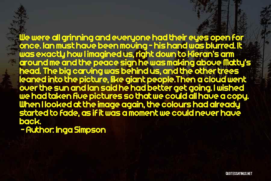 The Sun Going Down Quotes By Inga Simpson