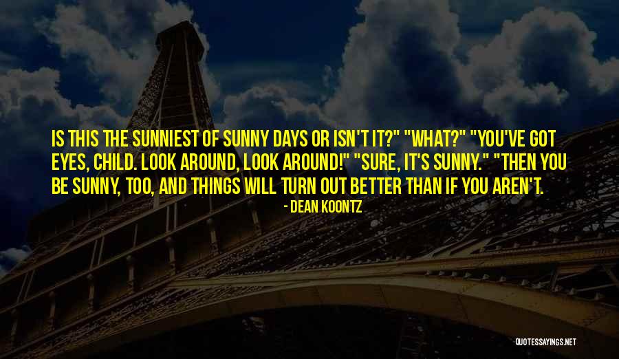 The Sunny Days Quotes By Dean Koontz