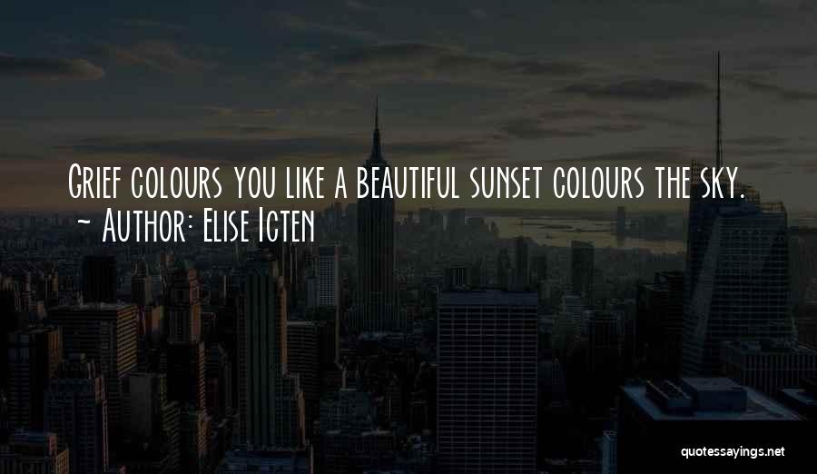 The Sunset Sky Quotes By Elise Icten