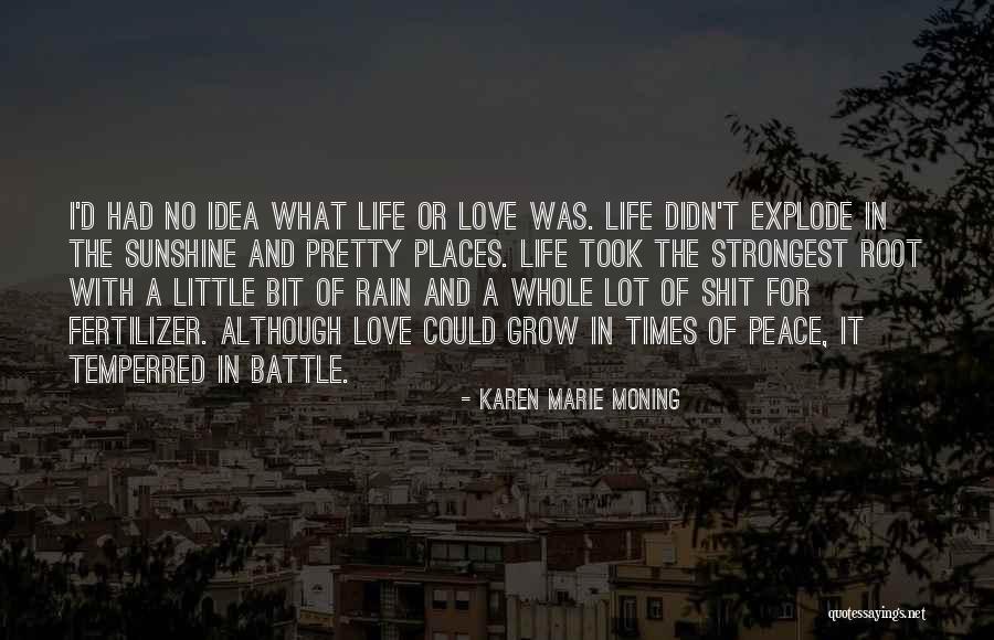 The Sunshine And Love Quotes By Karen Marie Moning The Sunshine And Love Quotes By Karen Marie Moning