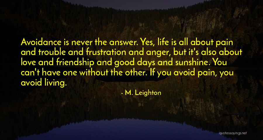 The Sunshine And Love Quotes By M. Leighton The Sunshine And Love Quotes By M. Leighton