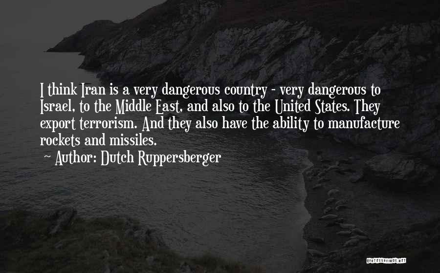 The Terrorism Quotes By Dutch Ruppersberger