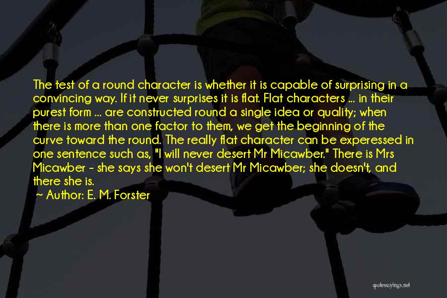 The Test Of Character Quotes By E. M. Forster