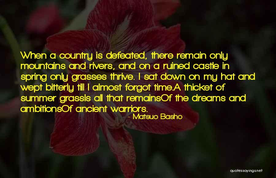 The Thicket Quotes By Matsuo Basho The Thicket Quotes By Matsuo Basho
