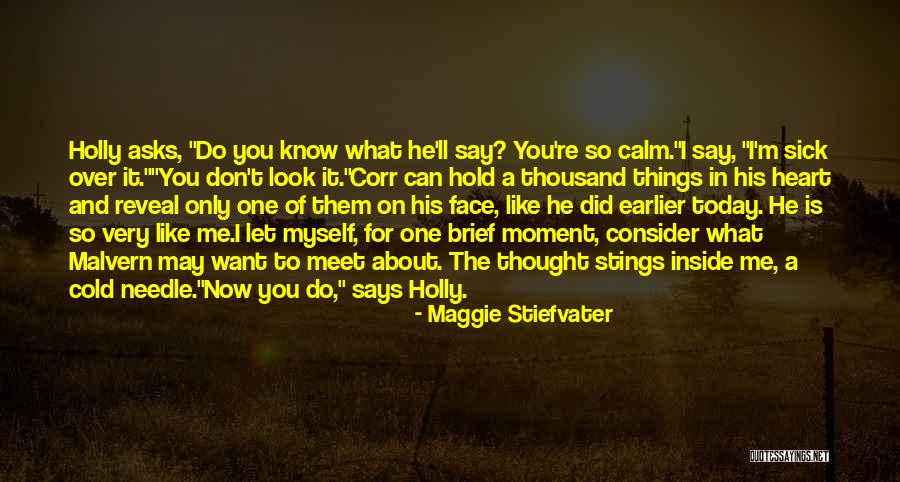 The Things He Says Quotes By Maggie Stiefvater The Things He Says Quotes By Maggie Stiefvater