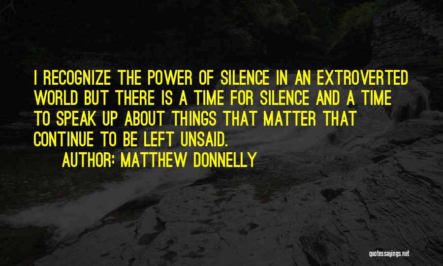 The Things That Matter Quotes By Matthew Donnelly