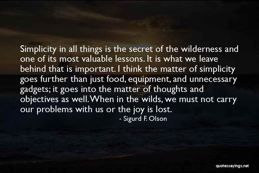 The Things That Matter Quotes By Sigurd F. Olson The Things That Matter Quotes By Sigurd F. Olson