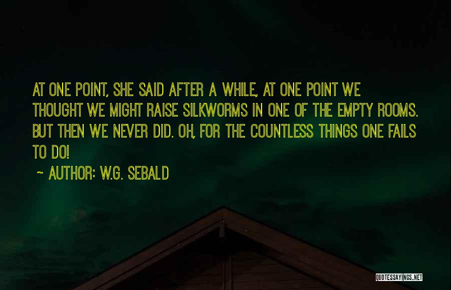 The Things We Never Said Quotes By W.G. Sebald
