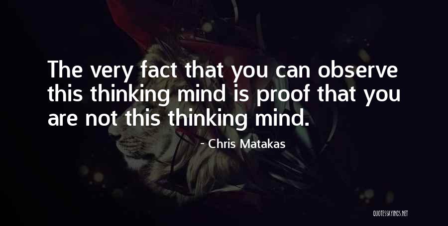 The Thinking Mind Quotes By Chris Matakas