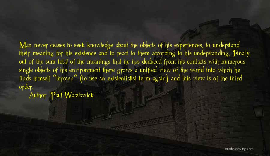 The Third Man Quotes By Paul Watzlawick