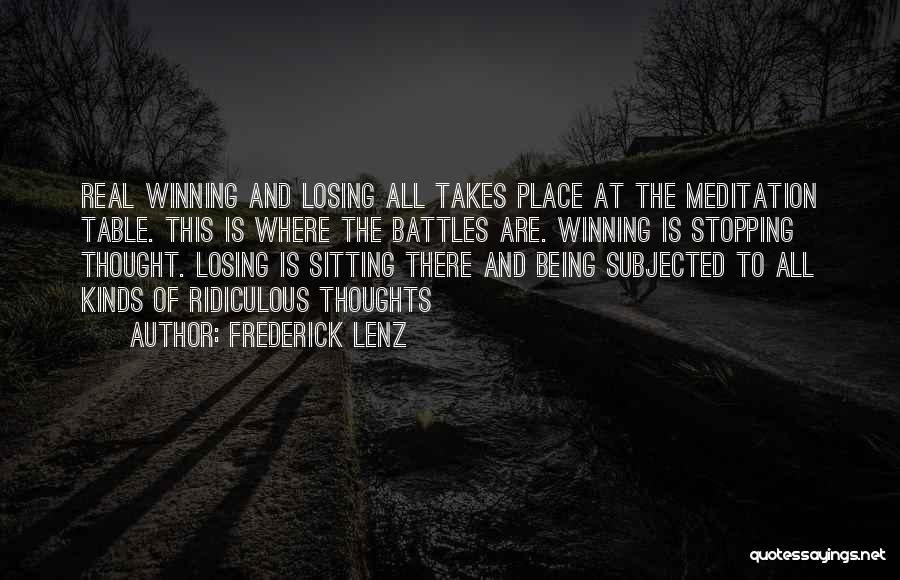 The Thought Of Losing Someone Quotes By Frederick Lenz