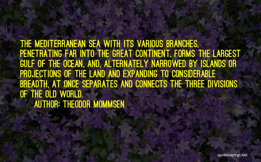The Three Branches Quotes By Theodor Mommsen