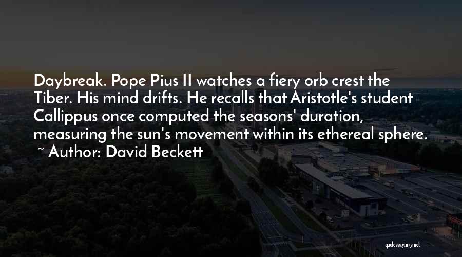 The Tiber Quotes By David Beckett