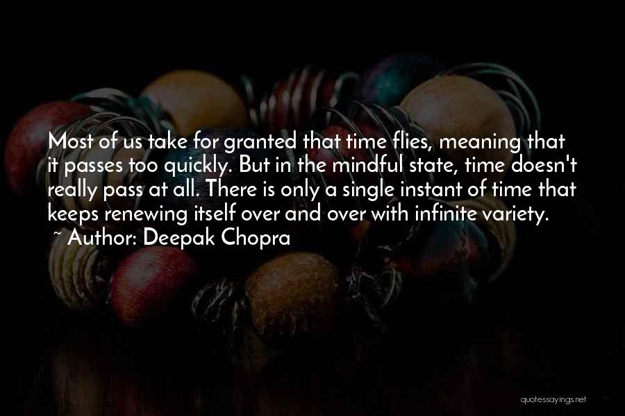 The Time Flies Quotes By Deepak Chopra