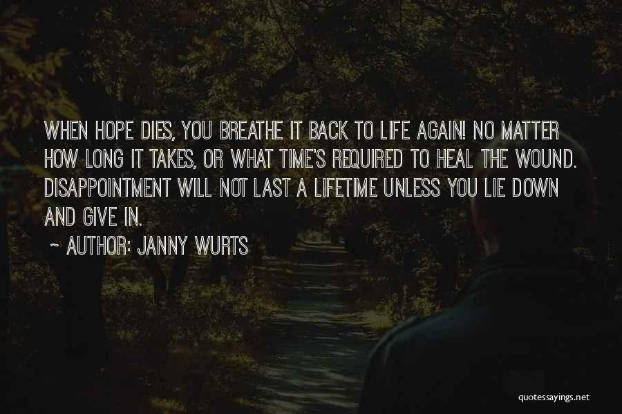 The Time Will Heal Quotes By Janny Wurts