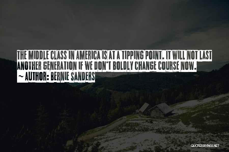 The Tipping Point Quotes By Bernie Sanders
