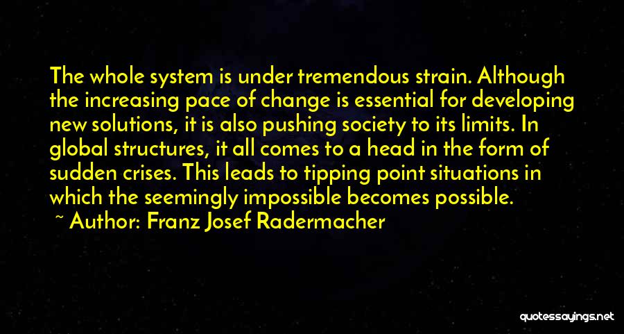 The Tipping Point Quotes By Franz Josef Radermacher