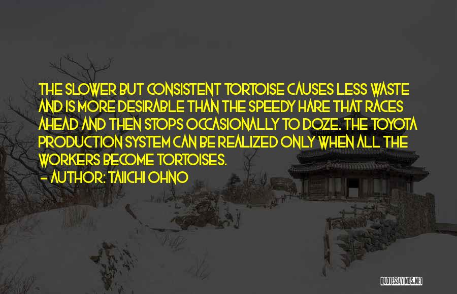 The Tortoise And The Hare Quotes By Taiichi Ohno