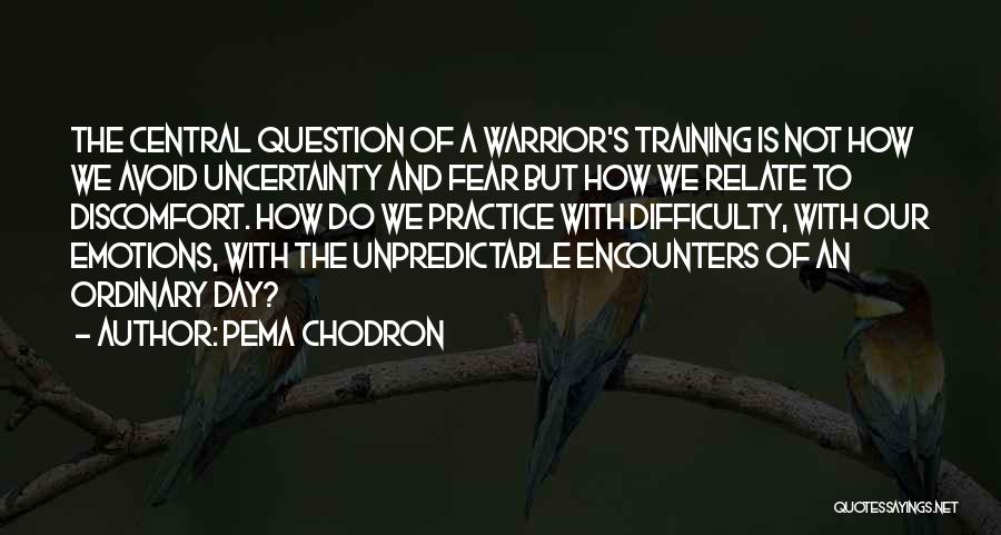 The Training Day Quotes By Pema Chodron